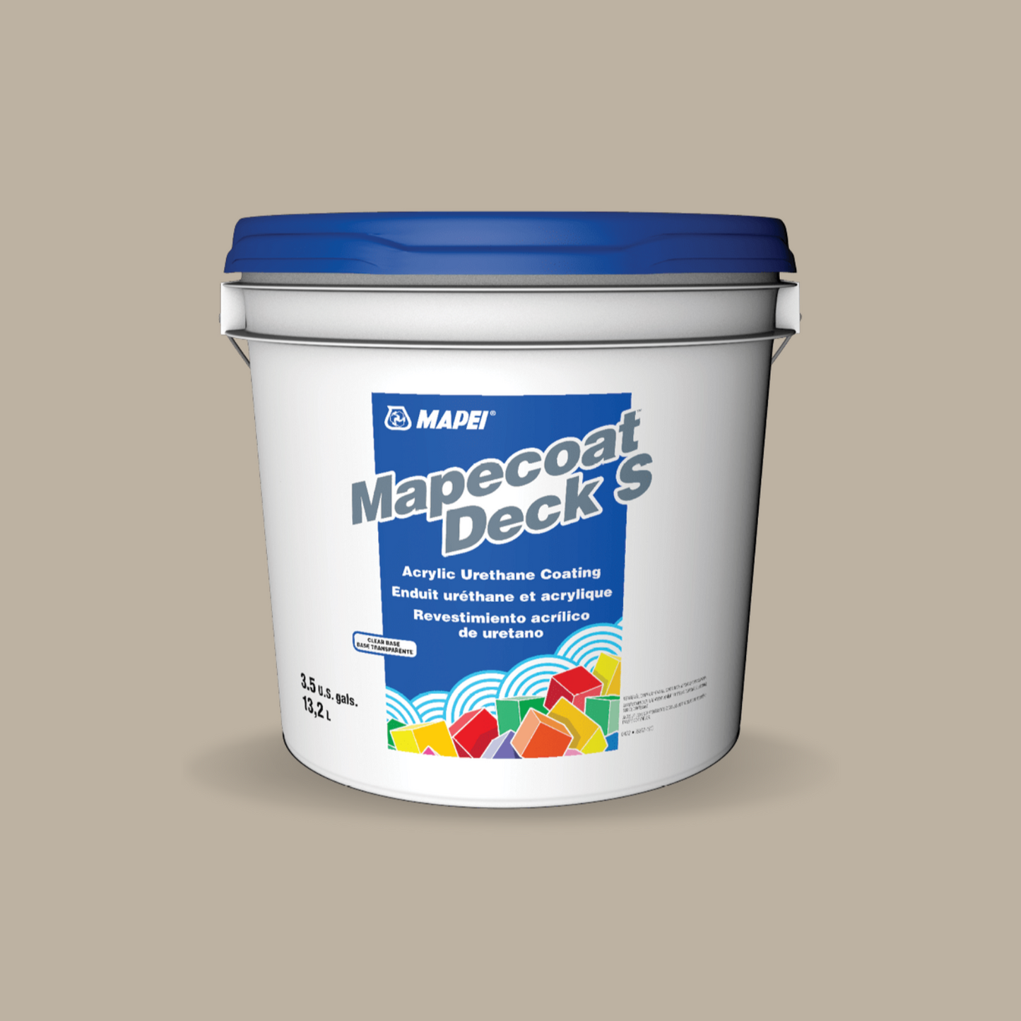 Mapei Deck S-Pastel Base-Antislip Finish # 8645 Light Fog - 9.5WaterproofingSupply