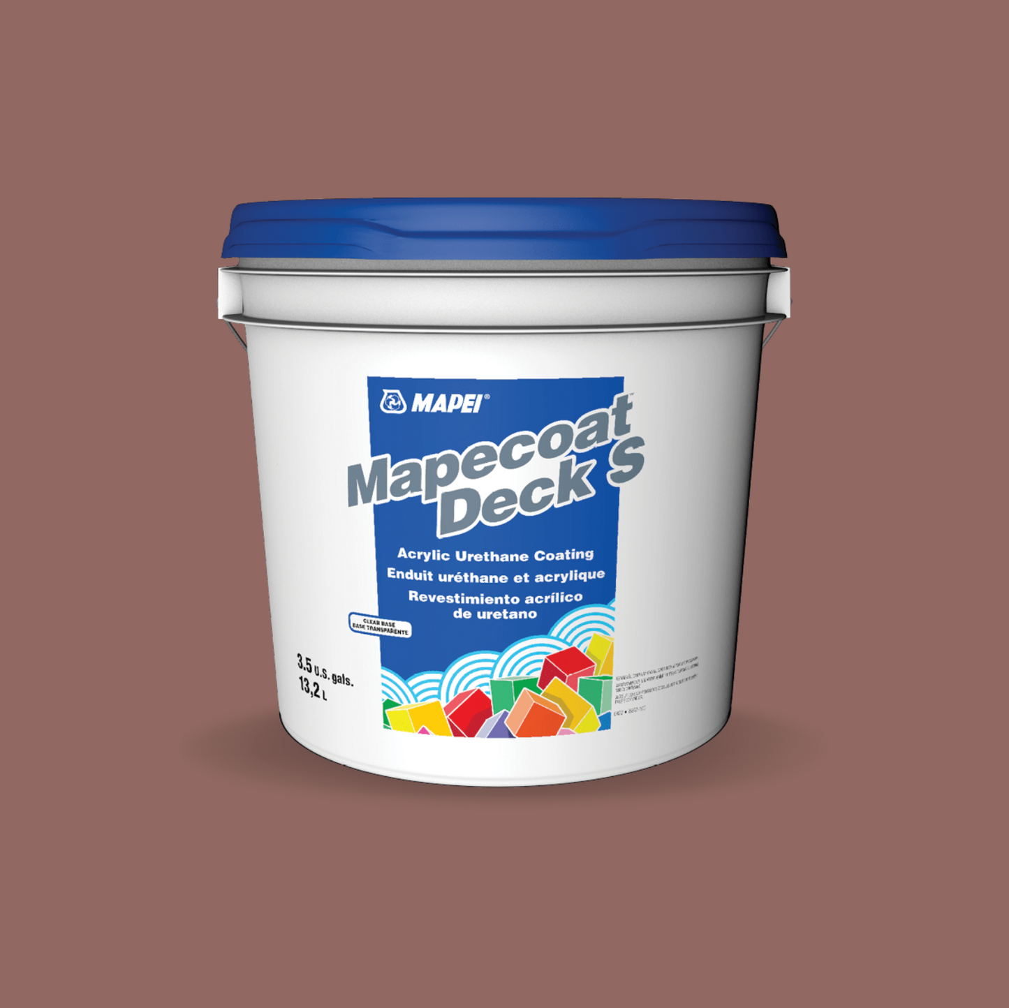 Mapei Deck S-Medium Base-Antislip Finish # 8640 Redwood - 9.5WaterproofingSupply