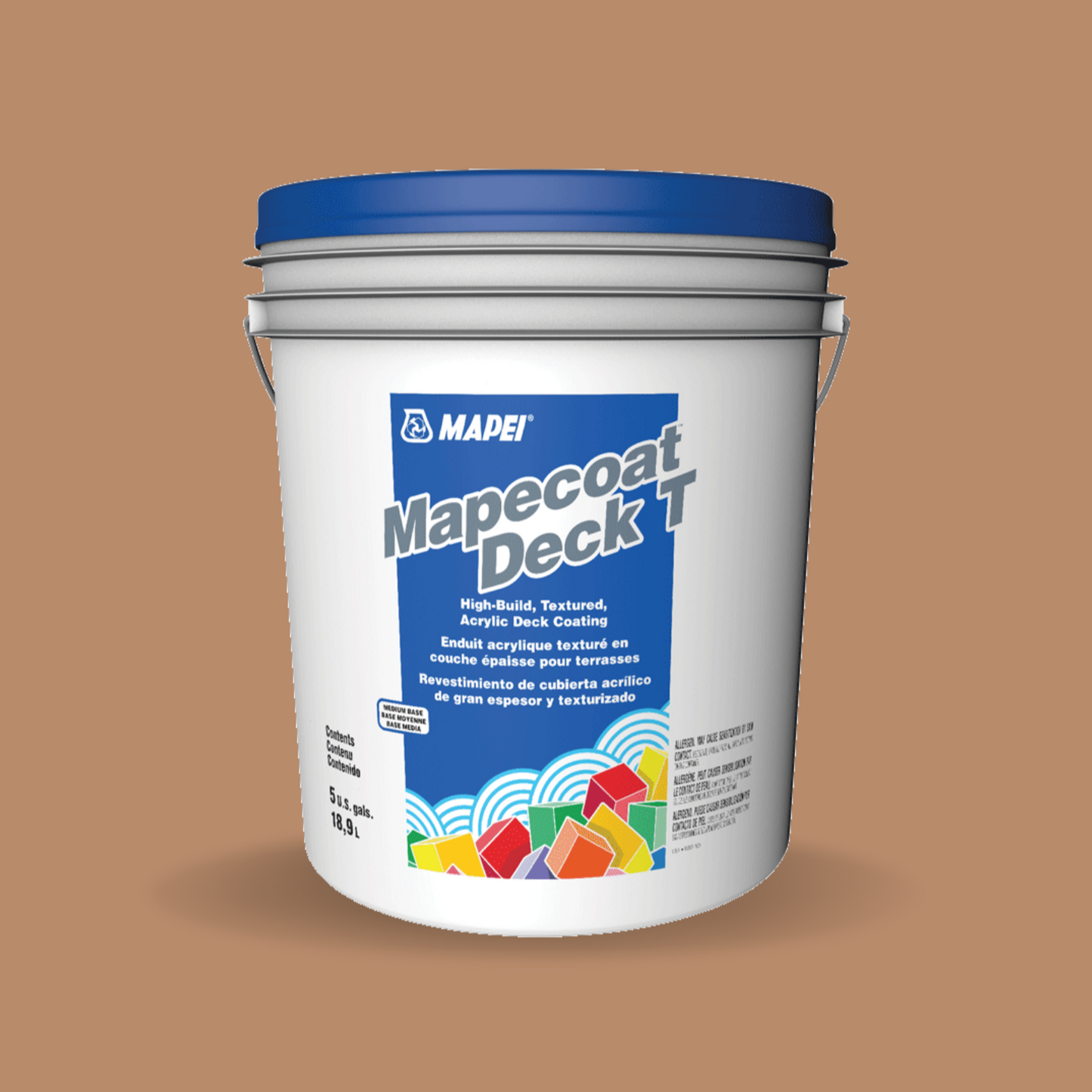 Mapei Mapecoat Deck T - Medium Base-Anti- Slip Finish #8643 Gingerbread - 9.5WaterproofingSupply