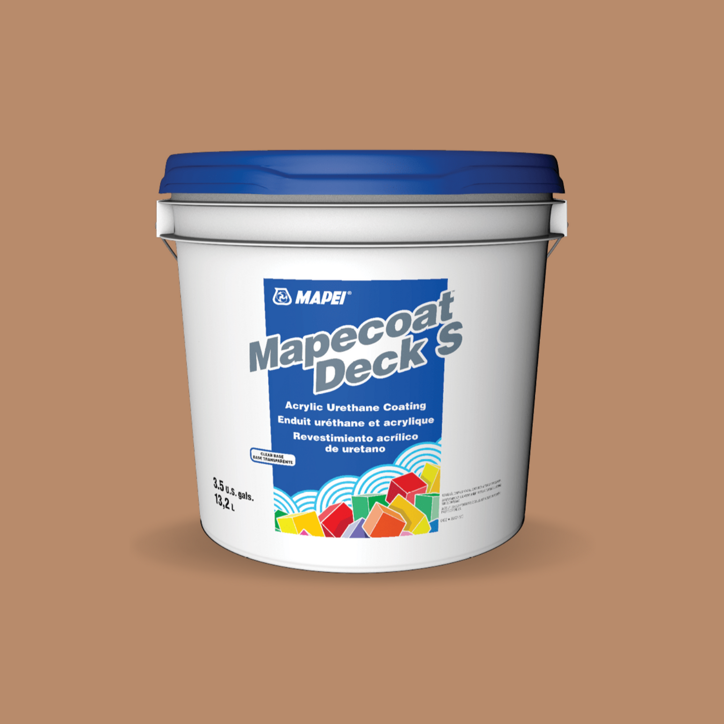 Mapei Deck S-Medium Base-Antislip Finish # 8643 Gingerbread - 9.5WaterproofingSupply