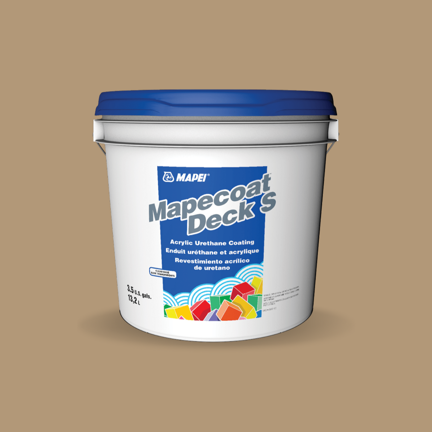 Mapei Deck S-Medium Base-Antislip Finish # 8644 Buckskin - 9.5WaterproofingSupply