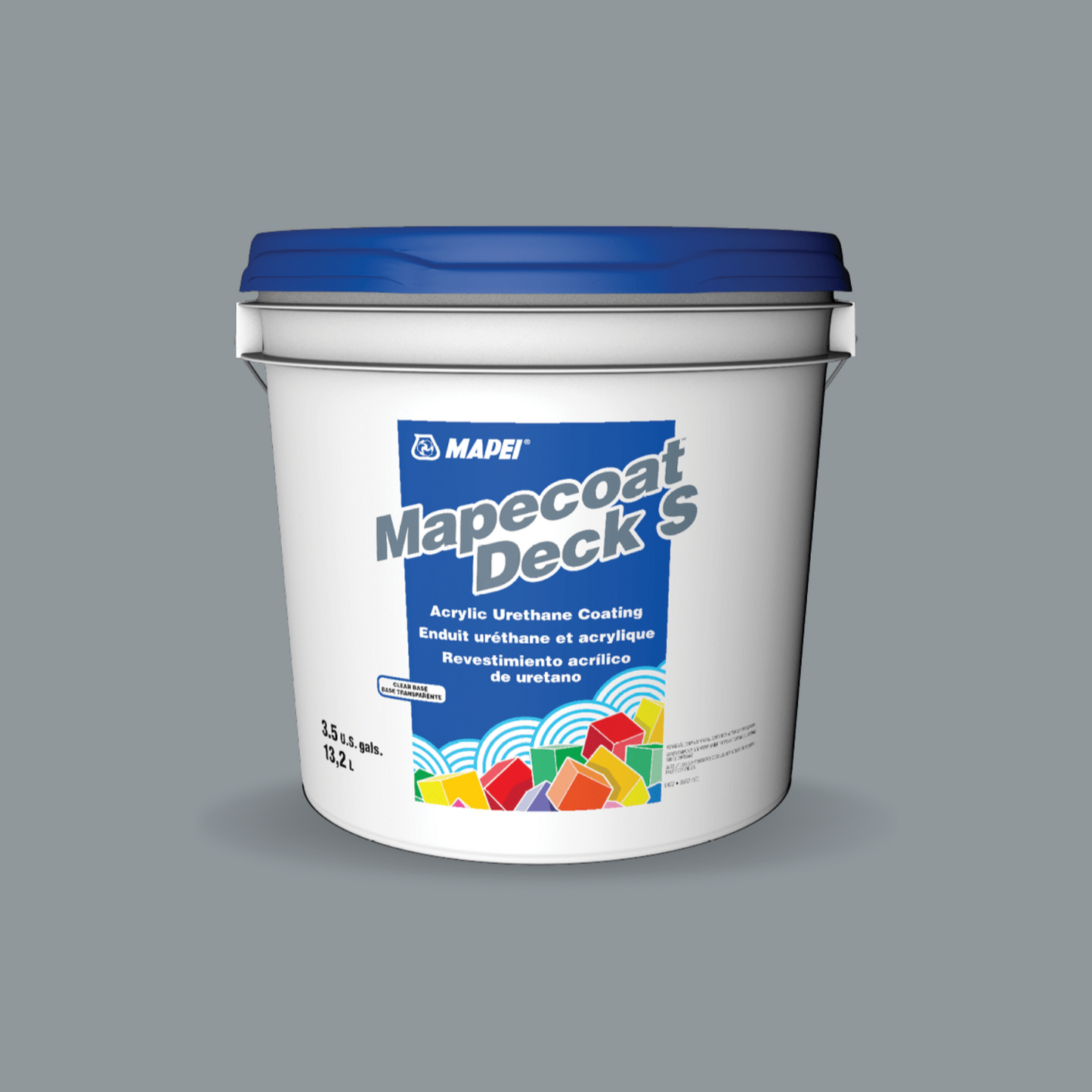 Mapei Deck S-Medium Base-Antislip Finish # 8648 Blue Silver - 9.5WaterproofingSupply