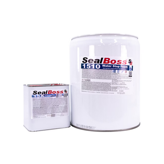 SealBoss 1510 & 15X Accelerator Polyurethane Injection Grout Kit